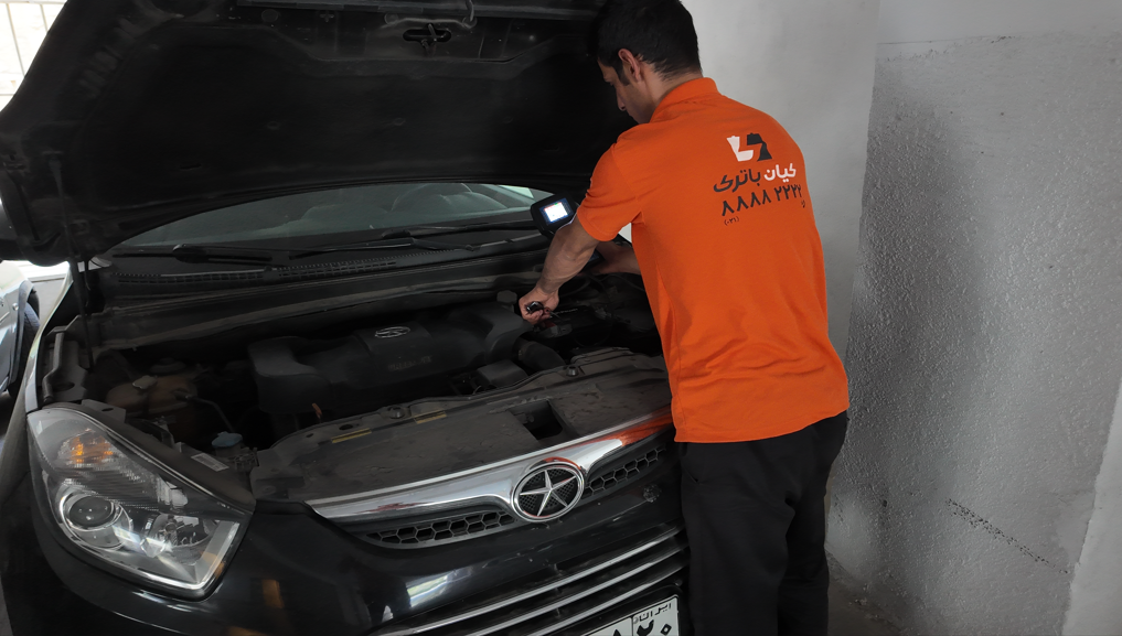 تست باتری دینام با دستگاه