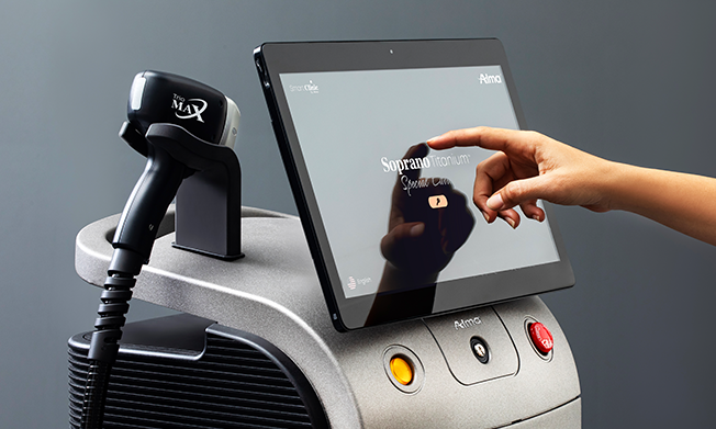 دستگاه تیتانیوم برای لیزر موهای زائد