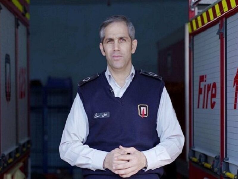 آتش سوزی هولناک در خیابان سعدی تهران