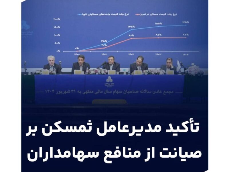 برگزاری مجمع عمومی سالیانه ثغرب/تأکید مدیرعامل ثمسکن بر صیانت از منافع سهامداران