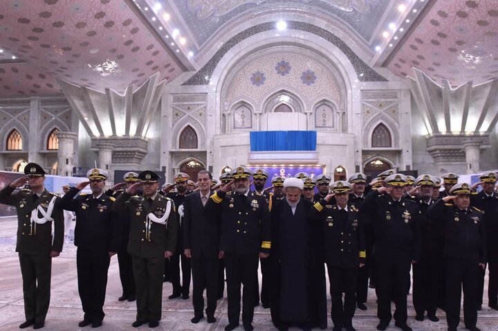 تجدید میثاق فرماندهان نیروی دریایی ارتش با آرمان‌های امام خمینی(ره)