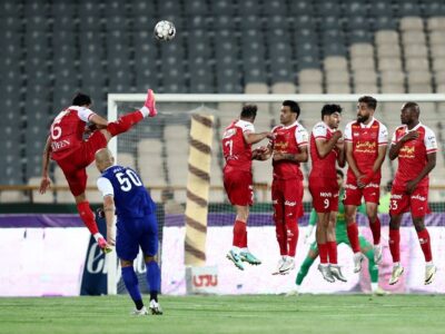 پوشش زنده بازی شمس آذر مقابل پرسپولیس + گل‌ها و لحظات حساس بازی