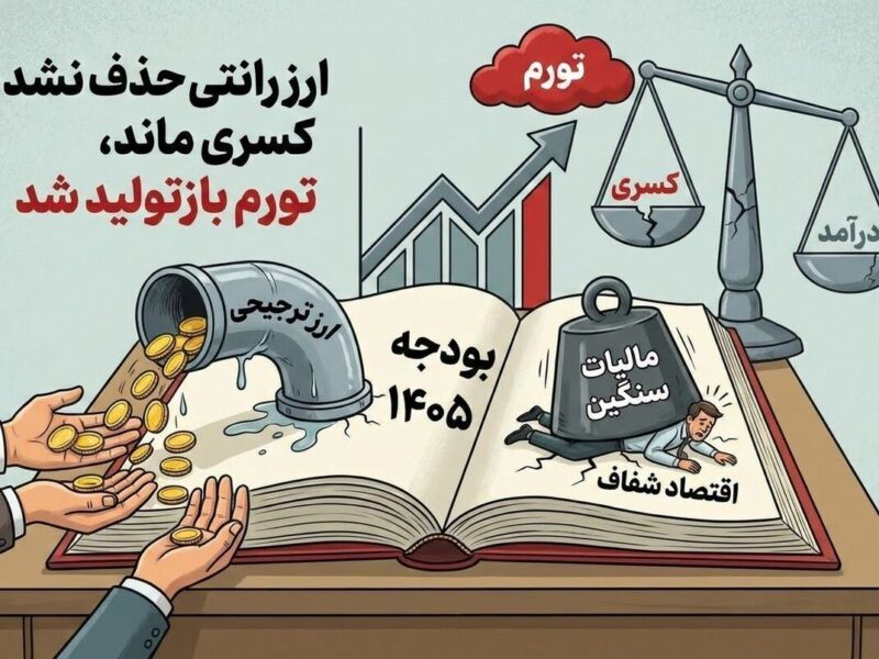 اصلاحات نمایشی در بودجه ۱۴۰۵/ از حفظ ارز رانتی تا بازتولید کسری بودجه و تورم