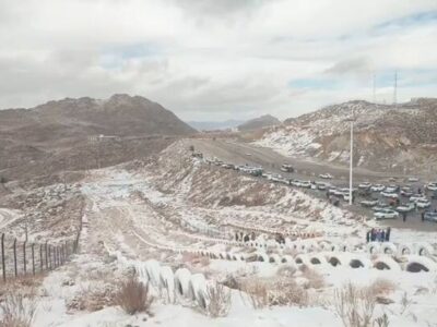 بارش نخستین برف پاییزی در ییلاقات یزد