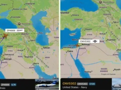 جابجایی تجهیزات نظامی با هواپیما‌های غول پیکر باری / جنگ شروع شد؟