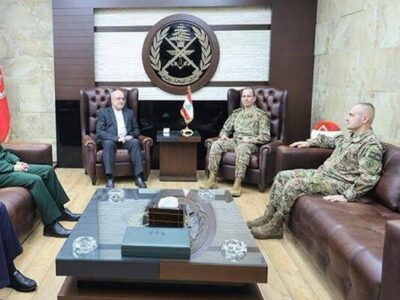 دیدار سفیر ایران با وزیر دفاع و فرمانده ارتش لبنان