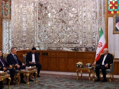 دیدار وزیر خارجه ترکیه با قالیباف