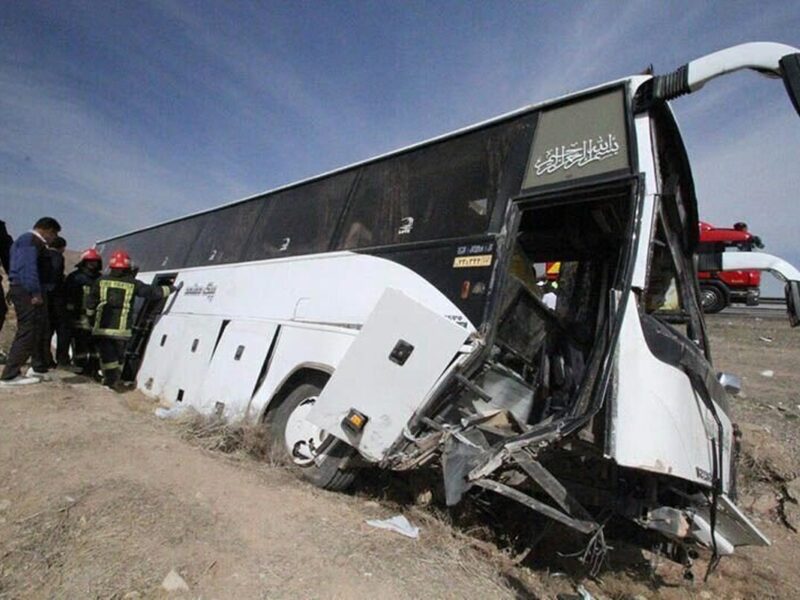 جزئیات حادثه مرگبار واژگونی یک دستگاه اتوبوس در جاده هراز