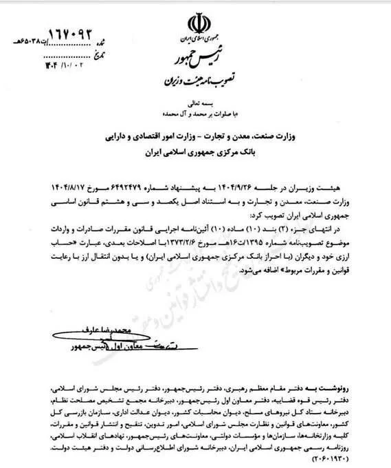 واردات بدون نیاز به تخصیص ارز بانک مرکزی آزاد اعلام شد واردات بدون نیاز به تخصیص ارز بانک مرکزی آزاد اعلام شد