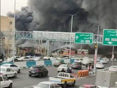 آتشسوزی گسترده در جنتآباد تهران / تعداد مصدومان یا فوتیها هنوز مشخص نیست