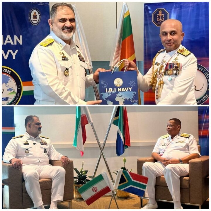 دیدار دریادار ایرانی با همتایان آفریقای جنوبی و سریلانکاییاش دیدار دریادار ایرانی با همتایان آفریقای جنوبی و سریلانکاییاش