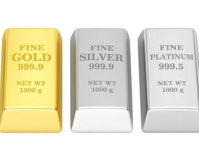 رشد دوباره انس جهانی طلا، نقره و پلاتین در آخرین روز از هفته معاملاتی جاری