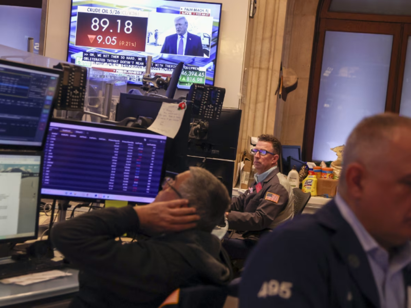 نوسان بازار‌ها بعد از سخنرانی ترامپ؛ امید معامله‌گران به پایان جنگ افزایش یافت